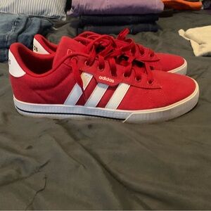 Adidas Scarlet Red Shoes with White Accents